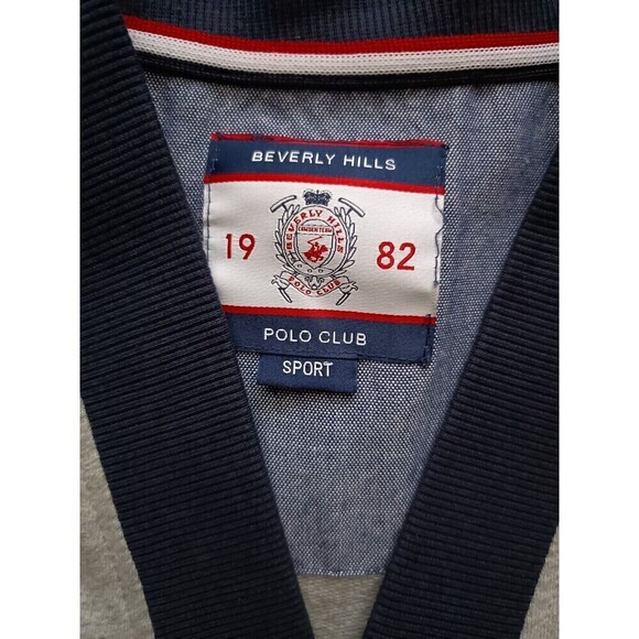 Beverly Hills Polo Club Cardigan Sweater Men's Size XL Embroidered Pockets Long - Picture 3 of 13